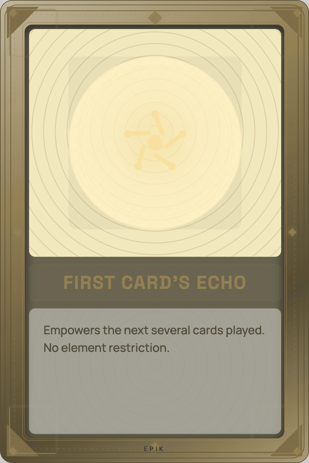 First Card's Echo